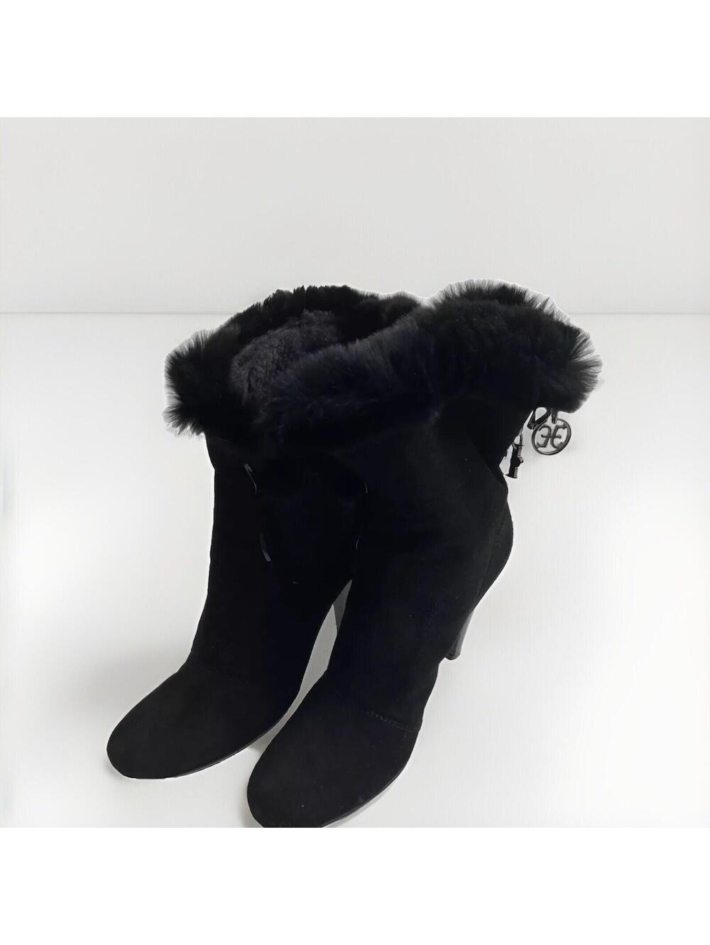 Fabi Femme Womens Black Heel Fashion Boots Size 7.5 US Made in Italy Chic